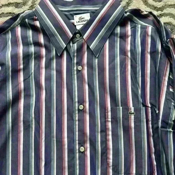 Lacoste men’s dress shirt size 45 (XL) NWOT - Picture 3 of 3